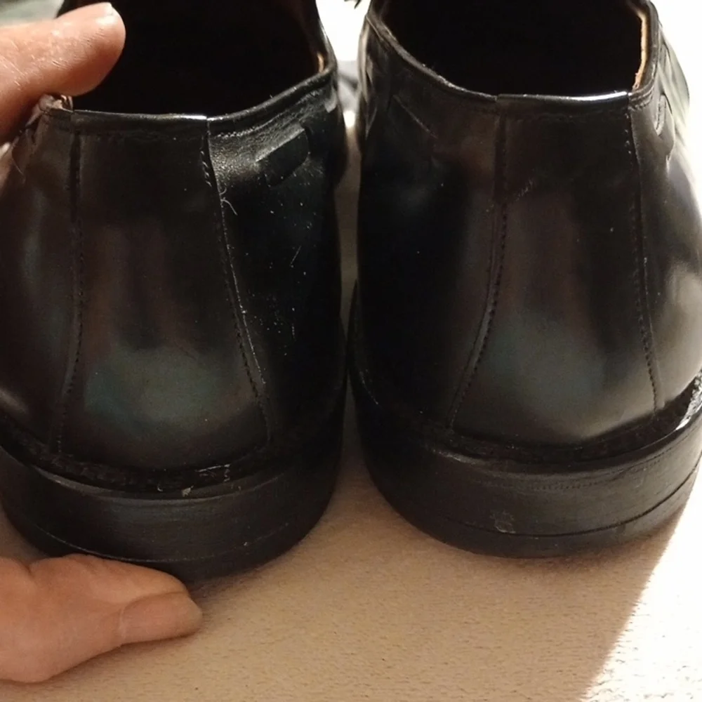 Allen Edmonds Black Leather Slip-On Loafers